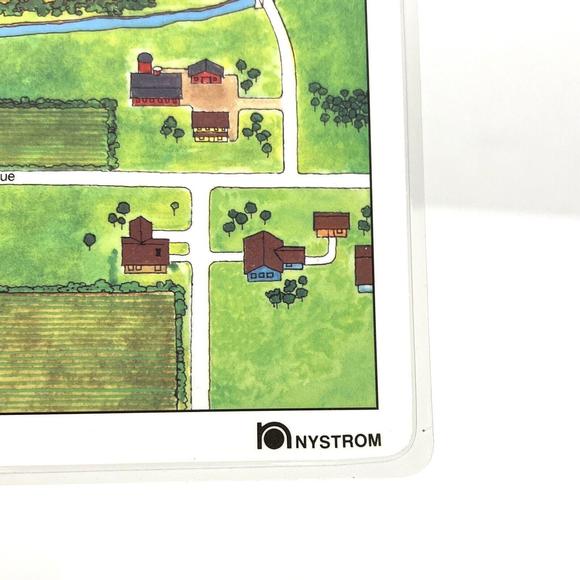 Lot Of 7 Nystrom Plastic Placemats 1988 Education 17”x11” Farm City Land Herff - Picture 5 of 11